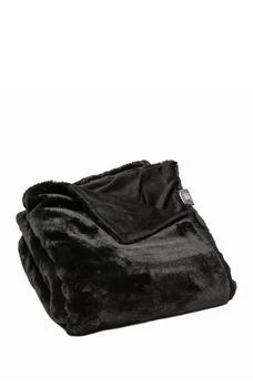 LUXE | Faux Fur Throw - 50" x 60" - Black,商家Nordstrom Rack,价格¥478