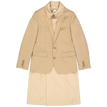 burberry风衣评价, Burberry | Mens Blazer Detail Cotton Twill Reconstructed Trench Coat In Soft Fawn商品图片 6.9折