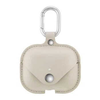 WITHit | Gray Leather Apple AirPods Case with Silver-Tone Snap Closure and Carabiner Clip,商家Macy's,价格¥194