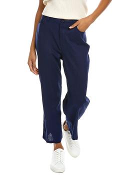 时尚new york女装, JONES NEW YORK | Jones New York Lexington High-Rise Linen-Blend Pant商品图片 3.3折