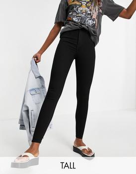 topshop jamie, Topshop | Topshop Tall Jamie skinny jeans in pure black商品图片 7.9折