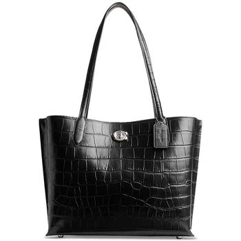 Coach | Embossed Croc Leather Willow Tote 独家减免邮费