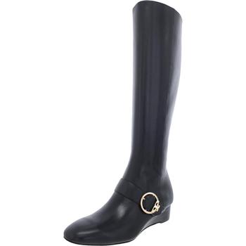 tory burch鞋高帮鞋, Tory Burch | Tory Burch Womens Sofia Leather Knee-High Wedge Boots商品图片 6.9折