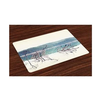 Ambesonne | Driftwood Place Mats, Set of 4,商家Macy's,价格¥307