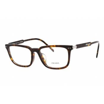 Prada | Prada Women's Eyeglasses - Rectangular Shape Tortoise Plastic Frame | 0PR 13YVF 2AU1O1 4.4折×额外9折x额外9.5折, 独家减免邮费, 额外九折, 额外九五折