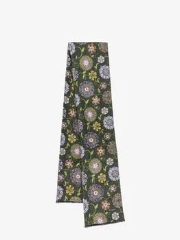 Kiton Ciro Paone | KITON CIRO PAONE Silk Floral Printed Frayed Profile printed SCARVES,商家SEYMAYKA,价格¥2960