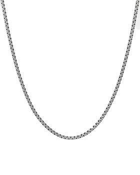小银瓶手提包, David Yurman | Men's Small Silver Double Box Chain Necklace, 22"商品图片 