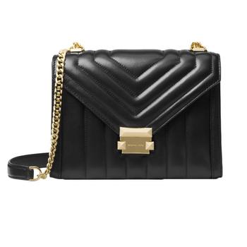 michael kors bradshaw单肩包, Michael Kors | Michael Kors 迈克·科尔斯 MK女包 牛皮金色标徽单肩斜挎包 黑色30F8GXIL3T BLACK商品图片 