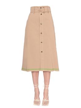 Bottega Veneta | Bottega Veneta A-Line Midi Skirt商品图片,额外9折, 额外九折