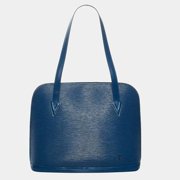 lv洗漱包, [二手商品] Louis Vuitton | Louis Vuitton Blue Epi Lussac商品图片 5.5折