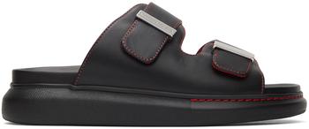 Alexander McQueen | Black & Orange Hybrid Sandals商品图片,独家减免邮费