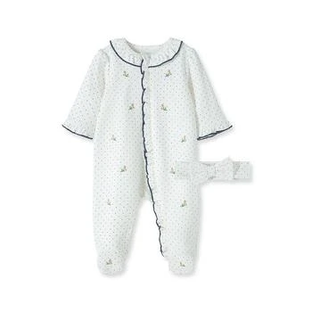 Little Me | Baby Girls Rosebud Footed Coverall and Headband, 2 Piece Set,商家Macy's,价格¥98