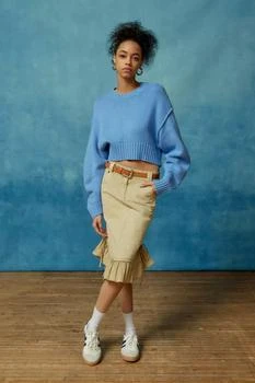 BDG | BDG Reece Ruffle Midi Skirt,商家Urban Outfitters,价格¥67