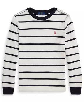 Ralph Lauren | Boys 2-7 Striped Waffle Cotton Long-Sleeve T-Shirt,商家Macy's,价格¥317