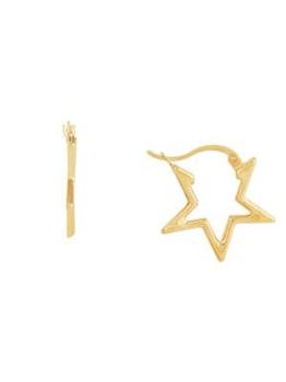 商品Saks Fifth Avenue | 14K Yellow Gold Star Shaped Hoop Earrings,商家Saks OFF 5TH,价格¥1622图片