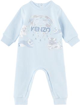 商品Stella McCartney | 蓝色 Kenzo Paris Elephant 婴儿连体衣,商家SSENSE CN,价格¥1528图片