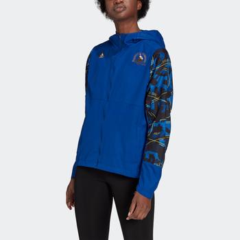 推荐Women's adidas Boston Marathon Own the Run Reflective Wind Jacket商品