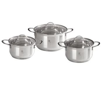 Berlinger Haus | 6-Piece Stainless Steel Cookware Set Steel Collection,商家Premium Outlets,价格¥1843