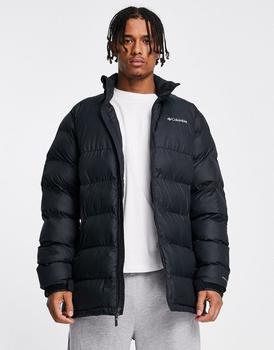 Columbia | Columbia Pike Lake mid puffer jacket in black商品图片,
