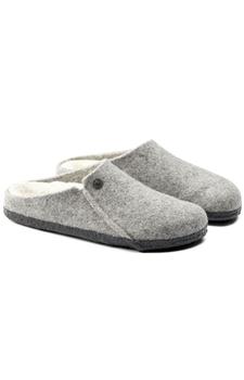 Birkenstock, Birkenstock | (1015086) Zermatt Shearling Wool Felt Slippers - Light Grey商品图片 5.2折