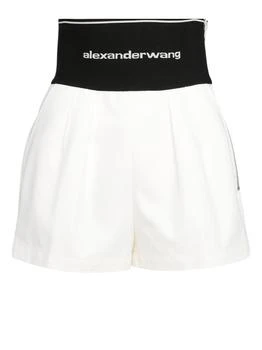 推荐Alexander Wang Logo Waistband Shorts商品