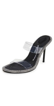 alexander wang鞋真假, Alexander Wang | Alexander Wang Nova Crystal Slides商品图片 5折
