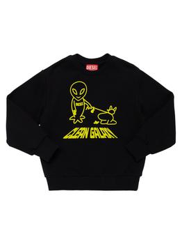 推荐Rubberized Print Cotton Sweatshirt商品