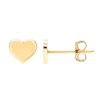 A&M | 14k Yellow Gold 5mm Dainty Heart Stud Earrings, with Pushback, Women’s, Unisex,商家Premium Outlets,价格¥443