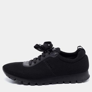 [二手商品] Prada | Prada Sport Black Mesh Low-Top Sneakers Size 40商品图片,