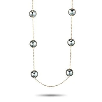 Swarovski | Swarovski Globe Strandage Rhodium-Plated Crystal Long Necklace,商家Premium Outlets,价格¥566