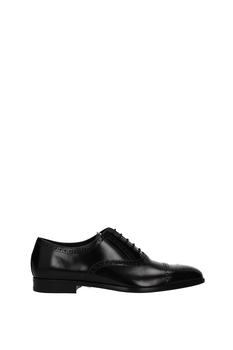 Prada | Lace up and Monkstrap Leather Black商品图片,6.5折