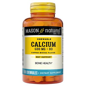 商品Mason Natural | Calcium 600+D3 Chewable Tablets Coffee-Mocha,商家Walgreens,价格¥58图片