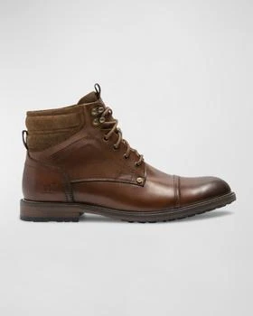 推荐Men's Dunedin Leather Lace-Up Military Boots商品