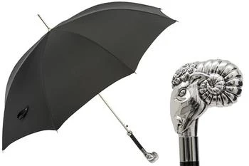 推荐Pasotti 葩莎帝 黑色伞面 银色拉姆手柄 晴雨伞商品