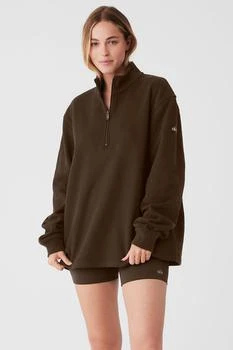 Alo | Renown Heavy Weight 1/4 Zip - Espresso,商家Alo yoga,价格¥1090