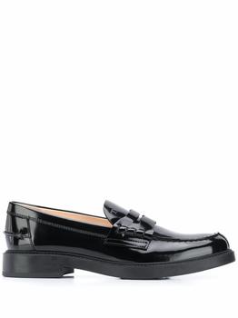 Tod's | Tod's Women's  Black Leather Loafers商品图片,9.3折