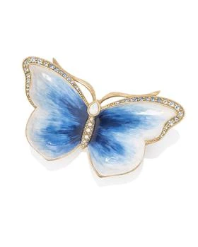 Jay Strongwater | Indigo Butterfly Trinket Tray,商�家Neiman Marcus,价格¥2702