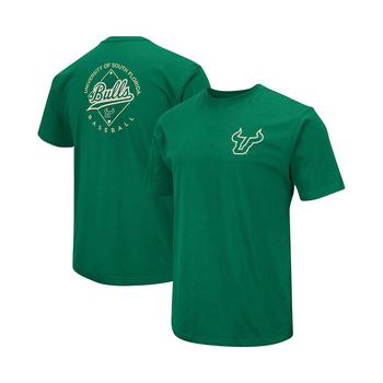 商品Men's Green South Florida Bulls Baseball On-Deck 2-Hit T-shirt图片
