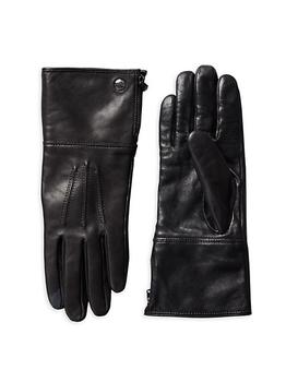 商品Willis Shearling-Lined Leather Gloves图片