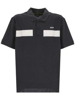 Hugo Boss | Hugo Boss Logo-Embroidered Short-Sleeved Polo Shirt 5.7折