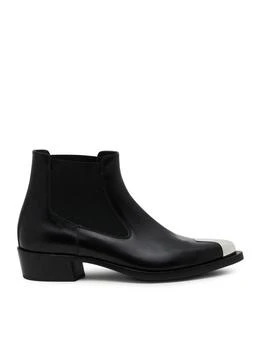 Alexander McQueen | Punk Chelsea Boots for Men in Black 5.9折, 独家减免邮费