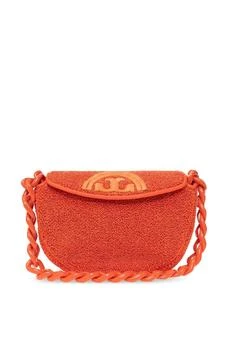 推荐Tory Burch Fleming Logo Embroidered Mini Shoulder Bag商品