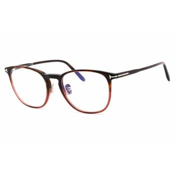 Tom Ford | Tom Ford Unisex Eyeglasses - Full Rim Shiny Burgundy Metal Round Frame | FT5700-B 054,商家My Gift Stop,价格¥646