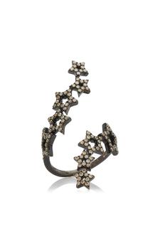 商品Rosa de la Cruz - Women's Double Multistar 18k Gold Diamond Ring - Black - Moda Operandi - Gifts For Her,商家Moda Operandi,价格¥31935图片
