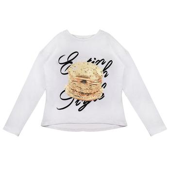 推荐Long Sleeved Burger T Shirt White商品