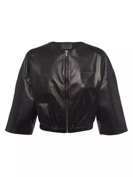 Prada | Nappa Leather Bomber Jacket,商家Saks Fifth Avenue,价格¥29068