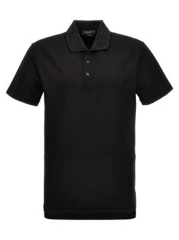 Versace | Logo Sequin  Shirt Polo Black 4.6折