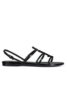 圣罗兰鞋女鞋, Yves Saint Laurent | Luxury Shoes For Women   Saint Laurent Cassandra Black Leather Sandals商品图片 9折