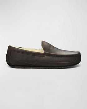 推荐Men's Ascot Water-Resistant Leather Slippers商品