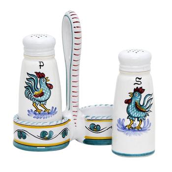 商品Artistica - Deruta of Italy | Orvieto Green Rooster: Salt and Pepper Cruet,商家Verishop,价格¥750图片